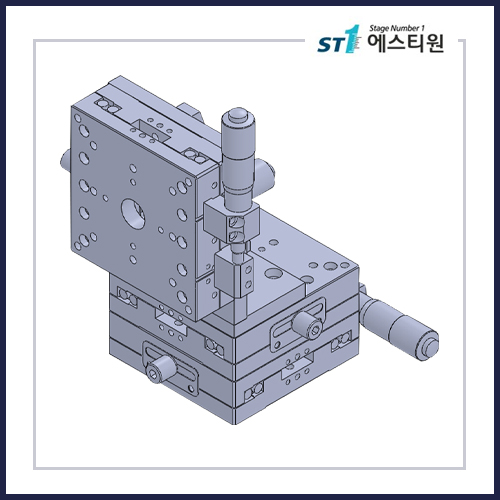 정밀 수동 슬림 XYZ스테이지 80x80 헤드25mm [SLXYZ-80-S-25]