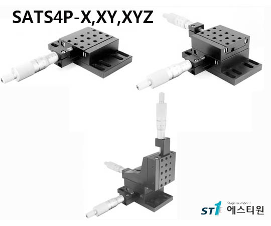 [SATS4P Series] Aluminum Ball Bearing Translation Stage , SATS4P-XY, SATS4P-XYZ