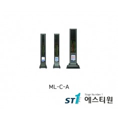 1/2/4채널 에어타입 전자마이크로메타 1/2/4ch, 컬럼형, 1/2/4색 바,RS232C [ML-C-A]